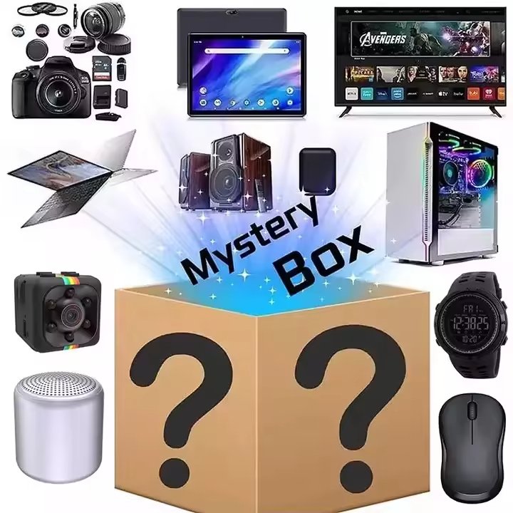 Mystery Gift Box 3C Electronic Products A Chance To Open: Earphones Speaker Smart Watch ,Gift Mystery Box